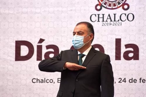 Celebran el LXXXI aniversario de la bandera en Chalco
