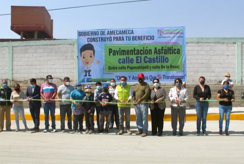 Pavimentación inaugurada en Amecameca era solicitada por vecinos desde hace 27 años