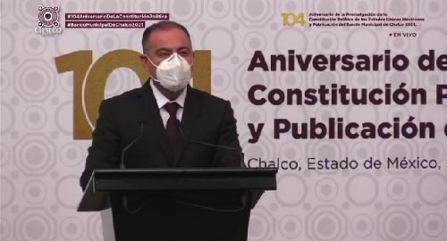 Conmemoran en Chalco el 104 Aniversario de la Promulgación de la Constitución Política de los Estados Unidos Mexicanos