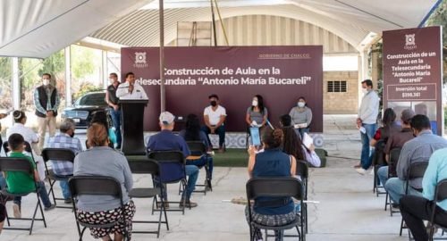 Gobierno municipal de Chalco entregó un aula en la Telesecundaria “Antonio María Bucareli”