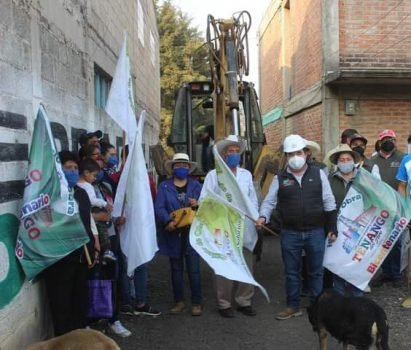 Gobierno municipal de Tenango del Aire continúa trabajando en materia de obras públicas