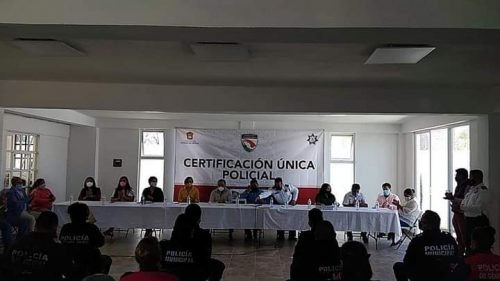 Elementos de la policía municipal de Temamatla reciben su CUP 