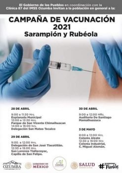 En Ozumba continúan implementando acciones en favor a la salud