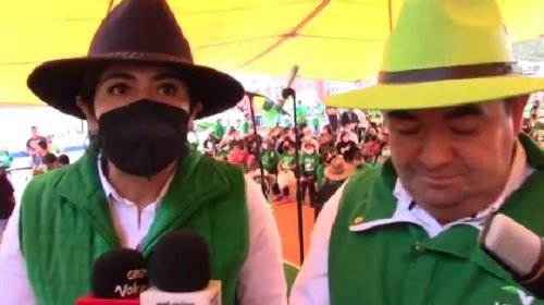 Johanna Fernández Sánchez apoya y respalda el trabajo del candidato del PVEM en Tenango del Aire