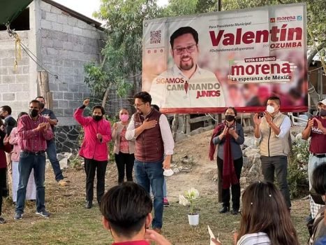Valentín Martínez Castillo visita San Vicente Chimalhuacán, Barrio de San Lorenzo