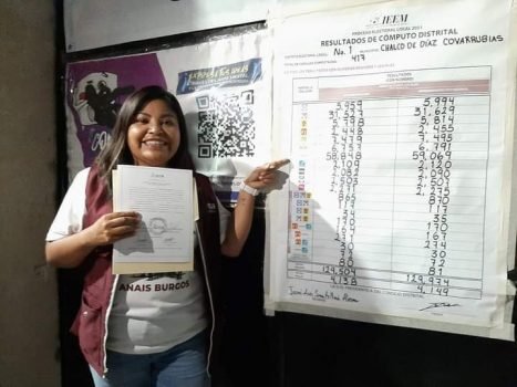 Anaís Burgos recibe su constancia de mayoría como diputada electa por el Distrito 1