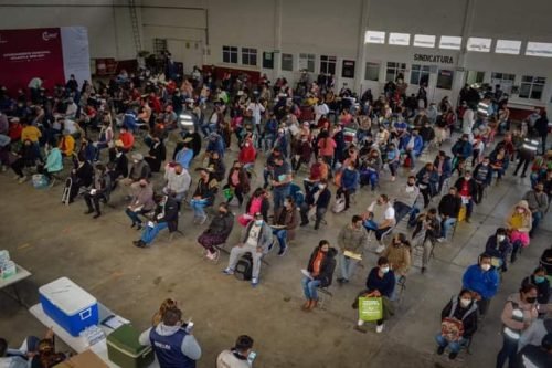 2 mil 045 personas recibieron la vacuna contra el Covid-19 en Atlautla