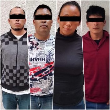 Detienen a cuatro personas por el delito de robo en Amecameca