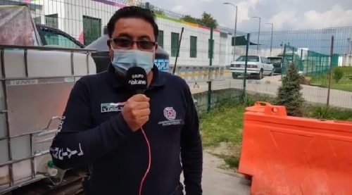Protección Civil de Ozumba realiza servicio de sanitización en escuelas
