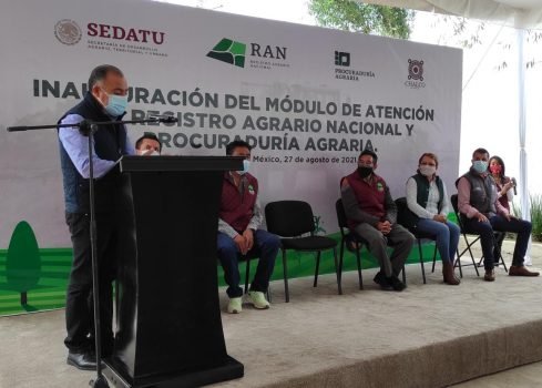 En Chalco inauguran Módulo de Atención de Registro Agrario Nacional y Procuraduría Agraria