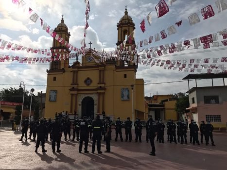 Montan cercos de seguridad en Tepetlixpa por festividades religiosas