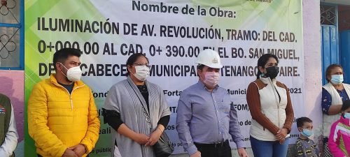 Inician obra de iluminación en Calle Revolución en San Mateo Tepopula