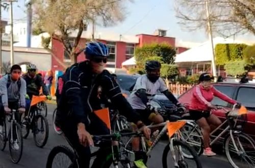 Realizan 1er Rodada Ciclista contra la Violencia de Género en Ixtapaluca