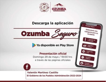 Lanzan en Ozumba la App para Reportar Emergencias