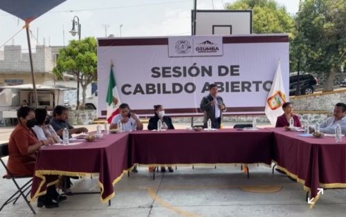 El Gobierno Municipal de Ozumba realizó Sesión Abierta de Cabildo en Tecalco