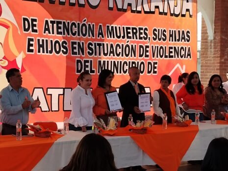 El presidente municipal de Atlautla inauguró el Centro Naranja de atención a víctimas.
