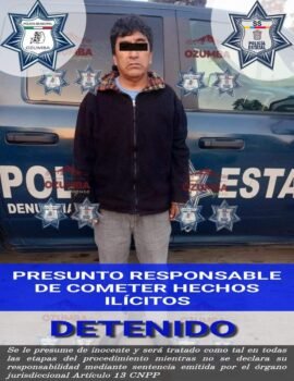 Detienen a presunto roba autos en Ozumba