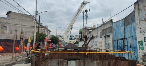 Avanza la obra del Colector Solidaridad en Chalco